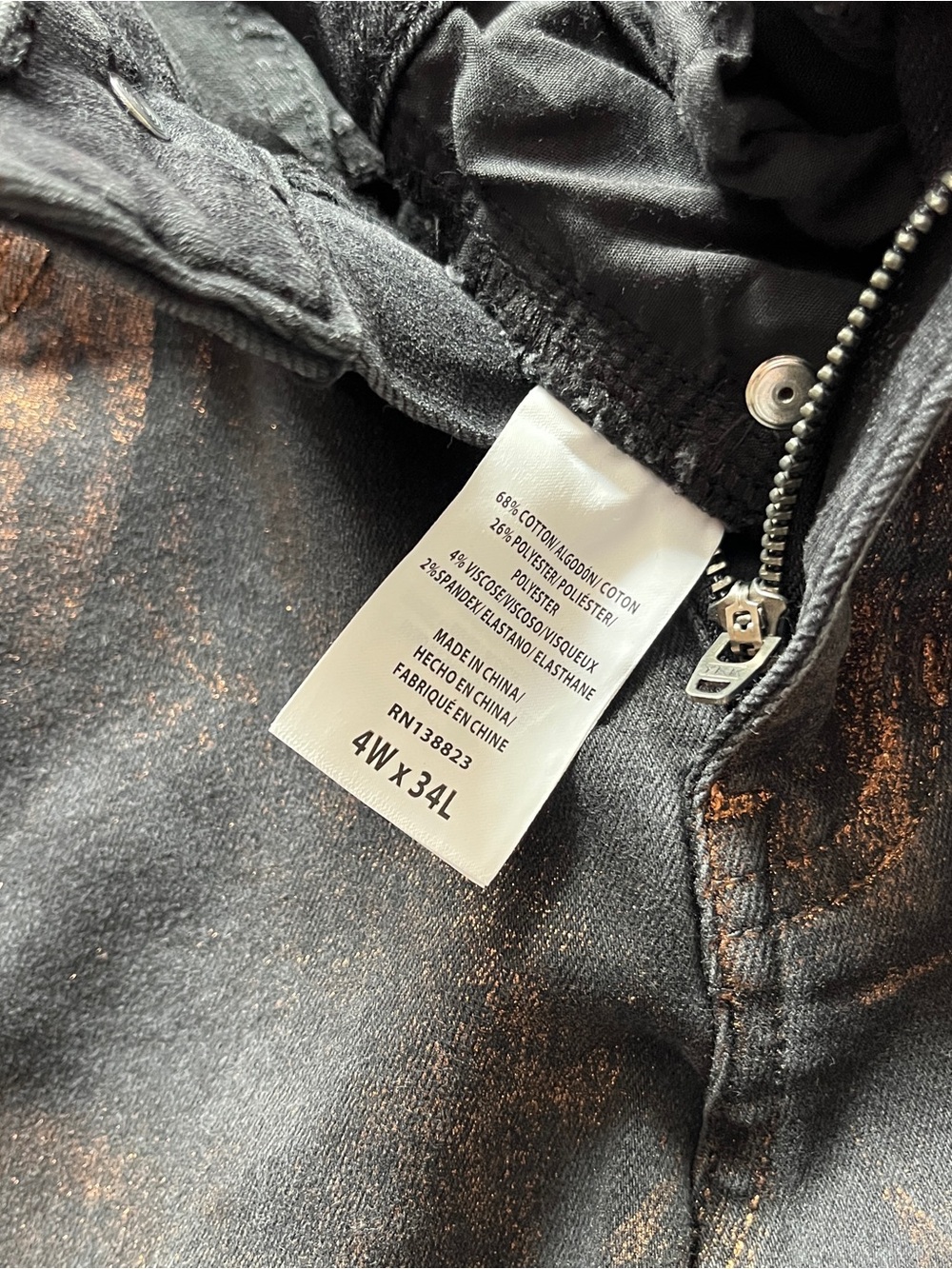 Idyllwind Women's Black Jeans with Bronze Wash - Picture 3 of 7